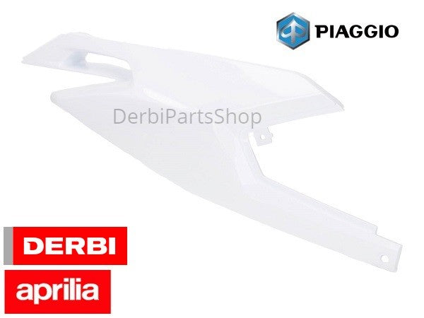 Achter kap rechts wit Derbi Senda - Aprilia SX, RX - Gilera SMT, RCR 50 Euro4 2018> origineel