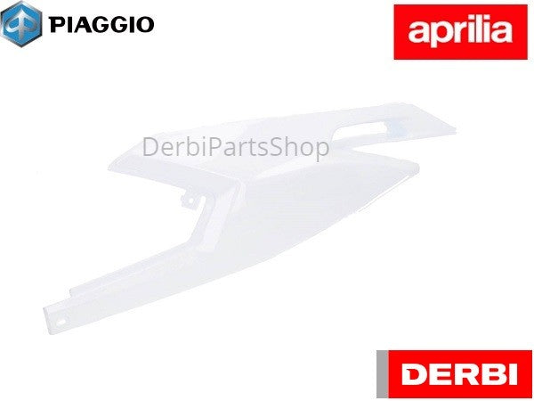 Achter kap links wit Derbi Senda - Aprilia SX, RX - Gilera SMT, RCR 50 Euro4 2018> origineel