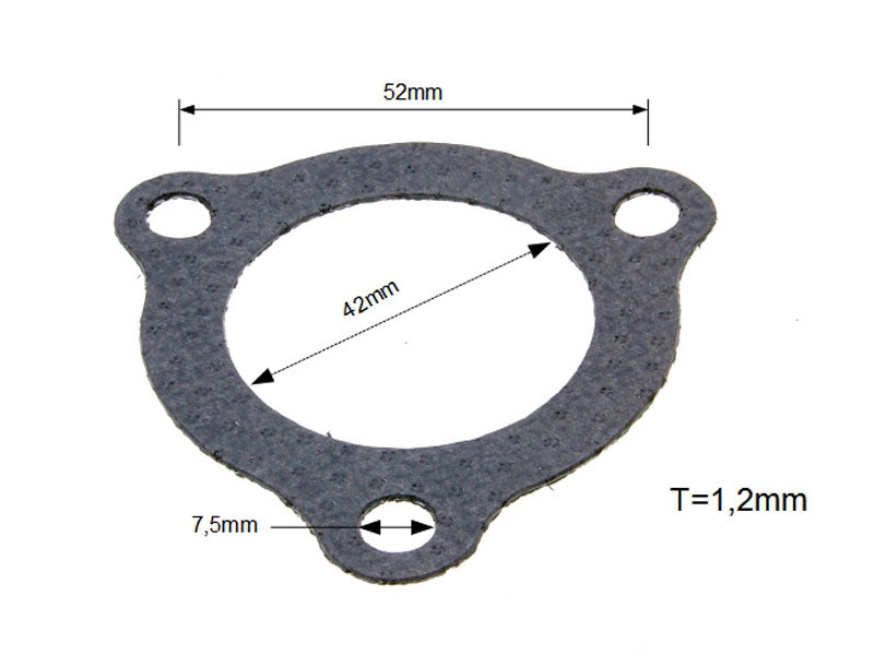 Uitlaat spruitstuk pakking Derbi Senda, GPR - Aprilia SX, RS - Gilera SMT, RCR