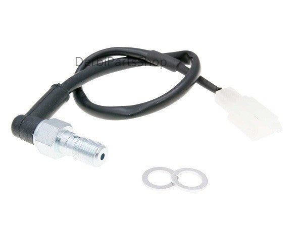 Aftermarket remlicht sensor achter Derbi/Aprilia M10x1 hoek