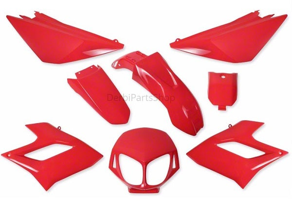 Kappenset rood 8-delig Derbi Senda DRD Racing 2006-2010