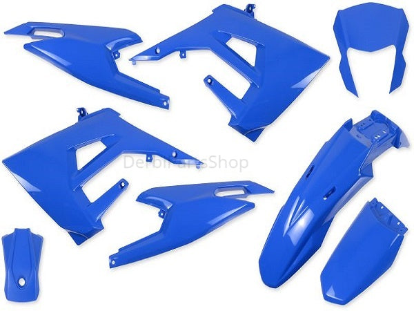 Kappenset 8-delig blauw Derbi Senda - Gilera SMT, RCR 50 Euro4 2018>