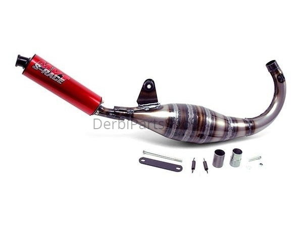 MVT S-RACE uitlaat 70-80cc Minarelli AM6 supermotard