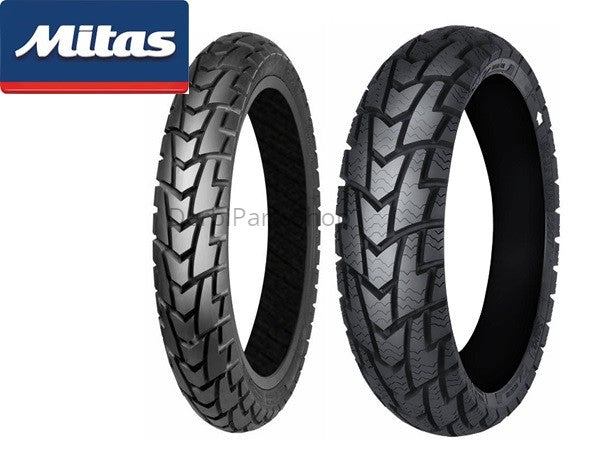Set Mitas MC32 winter banden 130/70-17 + 100/80-17