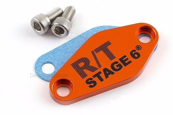 Stage6 R/T oliepomp afdekplaat oranje Derbi OT & NT