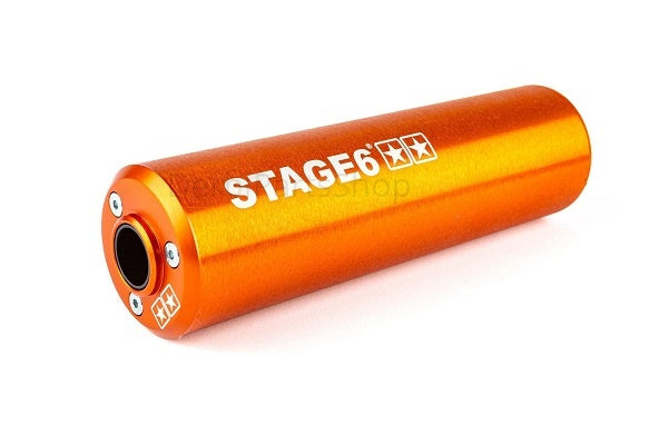 Stage6 StreetRace uitlaat orange onderlangs Derbi Senda/AM6