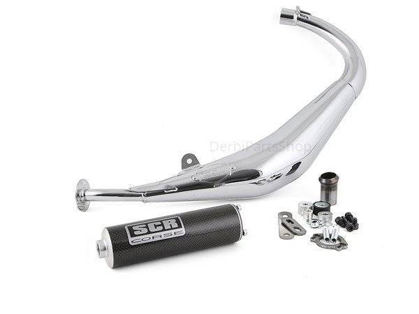 SCR Corse chrome 50 uitlaat aluminium Derbi/Aprilia