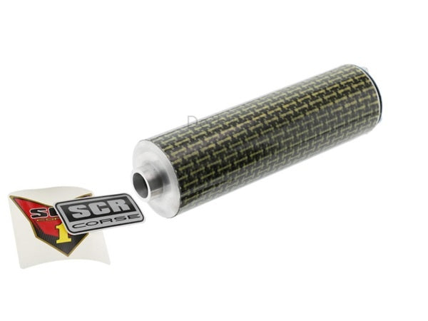 SCR Corse HM50/70 blank uitlaat kevlar Derbi/Aprilia