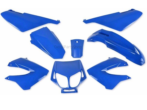 Kappenset 8-delig blauw Derbi Senda SM/Xtreme/X-Race 2000-2012
