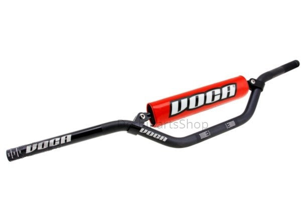 VOCA Racing 22mm aluminium stuur zwart + stuurrol rood