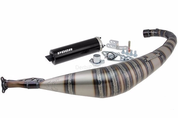 VOCA Rookie 50/70cc uitlaat zwart Derbi Senda/Aprilia SX