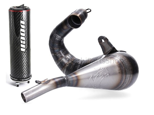 Voca Cross 80/90cc uitlaat bovenlangs Derbi Senda DRD Pro