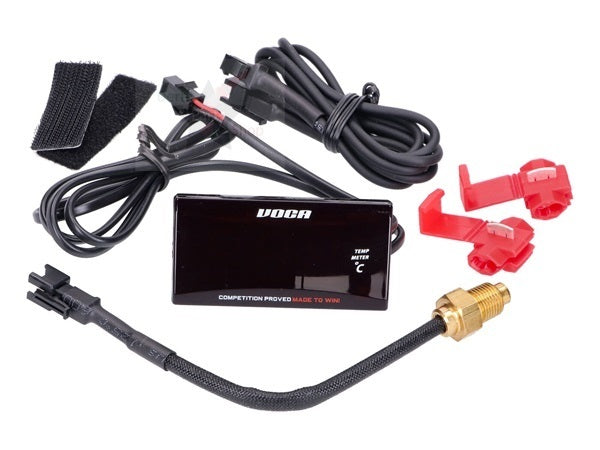 Voca Racing LCD temperatuur meter 0-120°C blauw