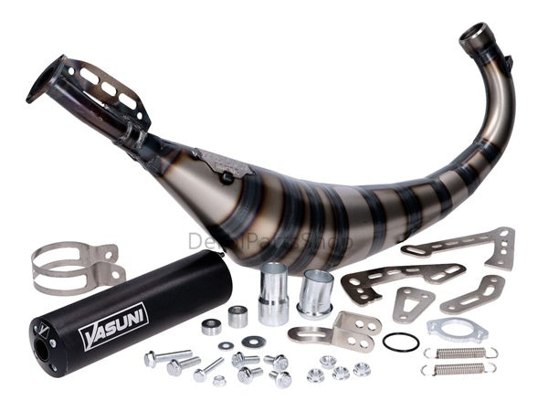 Yasuni R3 uitlaat zwart Derbi Senda/AM6 supermoto