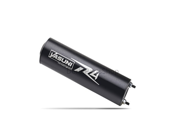 Yasuni R4 uitlaat zwart Minarelli AM6