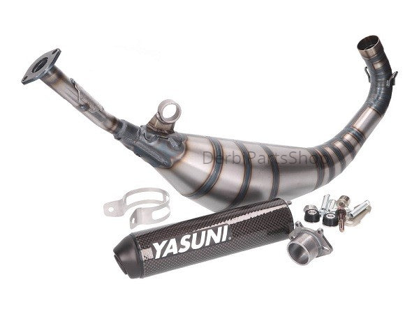 Yasuni R5 uitlaat carbon 100cc Derbi Senda/Aprilia SX