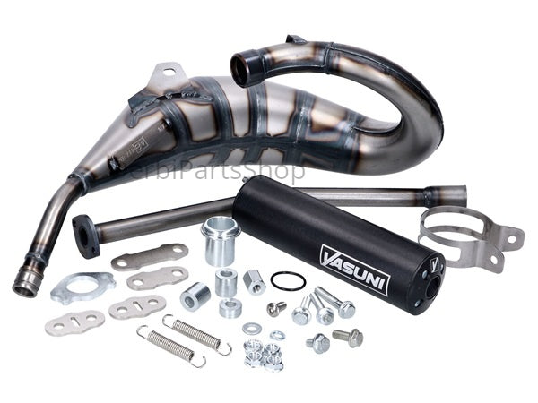Yasuni Cross HM uitlaat zwart Derbi Senda/Aprilia SX
