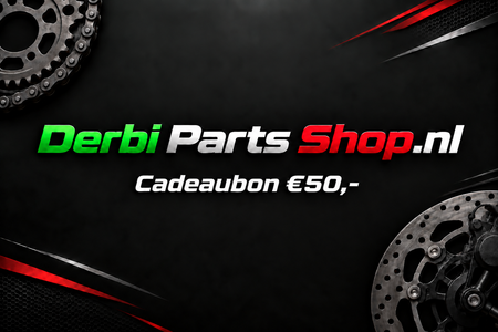 Cadeaubon DerbiPartsShop.nl van €50
