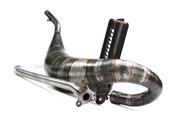 Voca Cross 80/90cc uitlaat bovenlangs Derbi/Aprilia