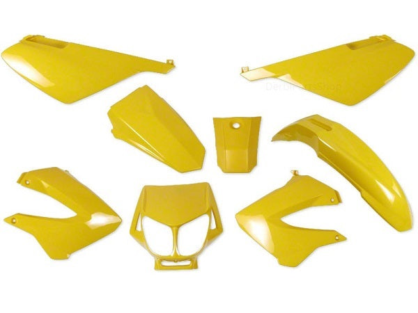 Kappenset 8-delig geel Derbi Senda SM/Xtreme/X-Race 2000-2012