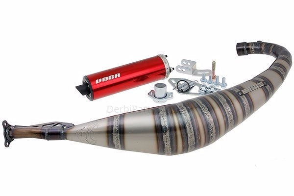 VOCA Rookie 50/70cc uitlaat rood Derbi Senda/Aprilia SX