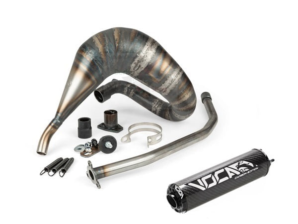 Voca Cross 80/90cc uitlaat bovenlangs Derbi/Aprilia