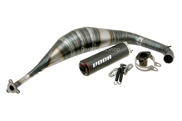 Voca racing 80cc uitlaat onderlangs Derbi/Aprilia