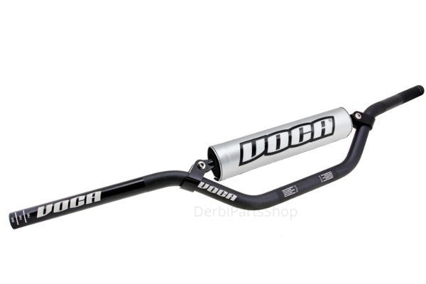 VOCA Racing 22mm aluminium stuur zwart + stuurrol silver