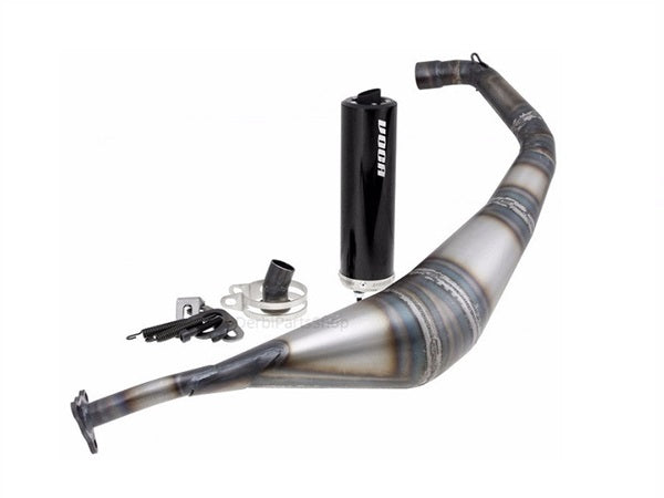 VOCA Warrior 50/70cc uitlaat zwart Derbi/Aprilia