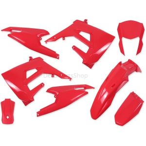 Kappenset 8-delig rood Derbi Senda - Gilera SMT, RCR 50 Euro4 2018>