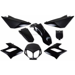Kappenset zwart 8-delig Derbi Senda DRD Racing 2006-2010