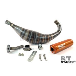 Stage6 R/T 88cc - 100cc uitlaat CNC oranje Derbi