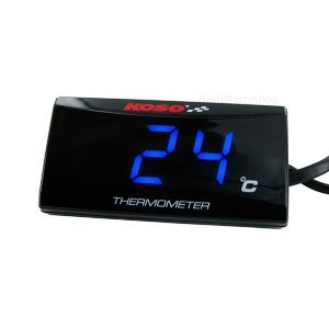 Koso mini LCD ultra slim temperatuur meter 0-120°C blauw