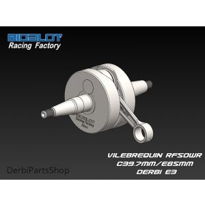 Bidalot RF50WR ''Racing'' 39,7mm slag krukas Derbi NT 2006>