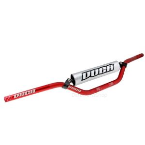 VOCA Racing 22mm aluminium stuur rood + stuurrol silver