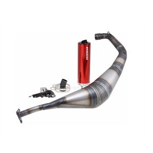 VOCA Warrior 50/70cc uitlaat rood Derbi/Aprilia