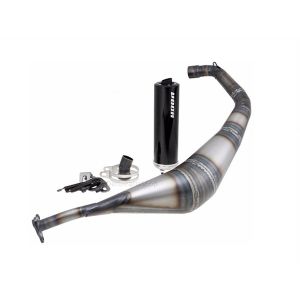 VOCA Warrior 50/70cc uitlaat zwart Derbi/Aprilia