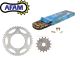 AFAM 14/53 gold ketting set Derbi Senda DRD X-Treme/GPR
