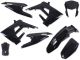 Kappenset 8-delig zwart Derbi Senda - Gilera SMT, RCR 50 Euro4 2018>