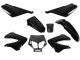 Kappenset zwart 8-delig Derbi Senda SM/Xtreme/X-Race 2000-2012