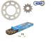 AFAM 13/53 gold ketting set Derbi Senda/Aprilia SX