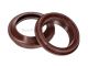 Naraku voorvork stof keerring set 37x49,5x4,7 Paioli Derbi/Aprilia bruin