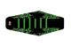 Stage6 buddyseat cover graphic Derbi Senda DRD X-treme 2011-2021 zwart/groen