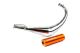 Stage6 StreetRace chrome uitlaat orange onderlangs Derbi Senda/AM6