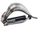 SCR Corse HM50/70 blank aluminium uitlaat bovenlangs Derbi/Aprilia