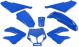Kappenset 8-delig blauw Derbi Senda SM/Xtreme/X-Race 2000-2012