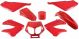 Kappenset 8-delig rood Derbi Senda SM/Xtreme/X-Race 2000-2012