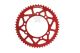 Stage6 Aluminium CNC achter tandwiel 53 rood Derbi/Rieju spaakvelgen